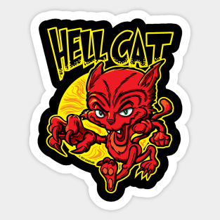 Hell Cat Strut Sticker